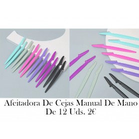 Afeitadora De Cejas Manual De Mano De 12 Uds