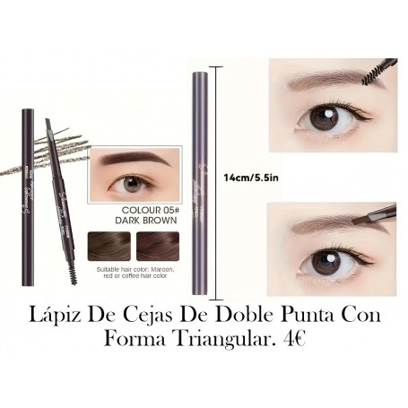 Conjunto De Lápiz De Cejas De Doble Punta