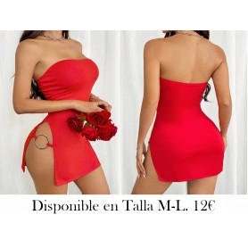 Vestido ajustado sexy con abertura para mujeres elegantes