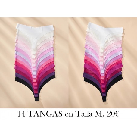 14-Pack de tangas cómodas sin costuras