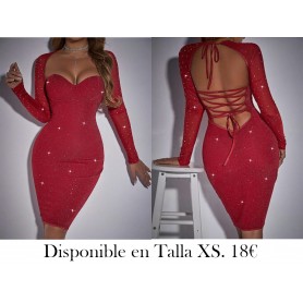 Vestido Ajustado De Mujer Con Lentejuelas