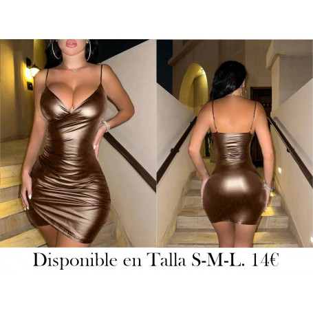 Vestido ajustado sin mangas de unicolor