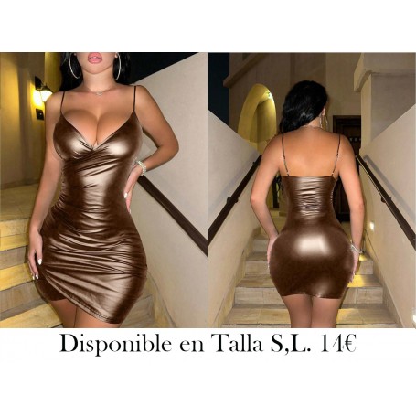 Vestido ajustado sin mangas de unicolor