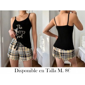 Conjunto de pijama casual con estampado