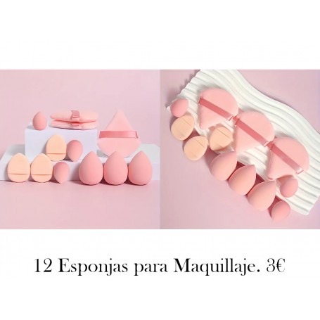 Set de 12 Esponjas de Maquillaje