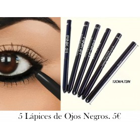 Lápiz de ojos negro resistente al agua