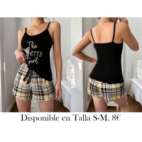 Conjunto de pijama casual con estampado