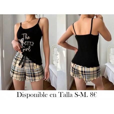 Conjunto de pijama casual con estampado