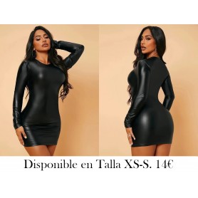 Vestido Ajustado De Cuello