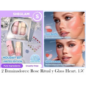 Conjunto de regalo Festive Glow - Rose Ritual y Glass Heart