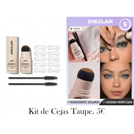 Kit De Plantilla Para Cejas Con Sello - Kit De Plantilla Para Cejas De 1 Taupe