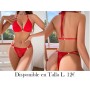 2 piezas Conjunto de lencería cómoda con encaje para mujer