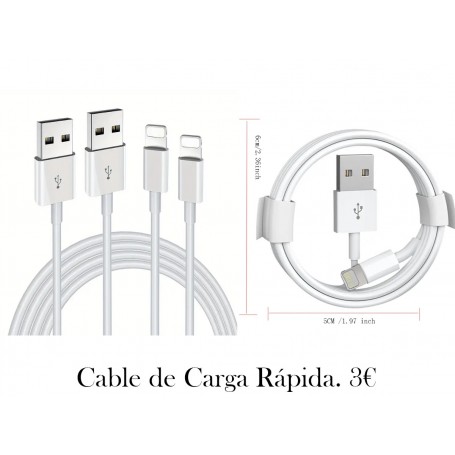 Cable de carga rápida USB Lightning