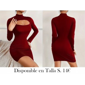 Elegante Vestido Bodycon De Manga Larga