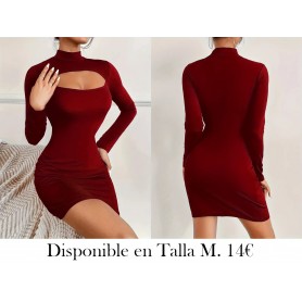 Elegante Vestido Bodycon De Manga Larga