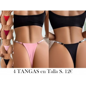 Conjunto de 4 Tangas