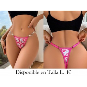 Calzoncillos sexys de tanga estampados con corazón para mujer, edición del Día de San Valentín