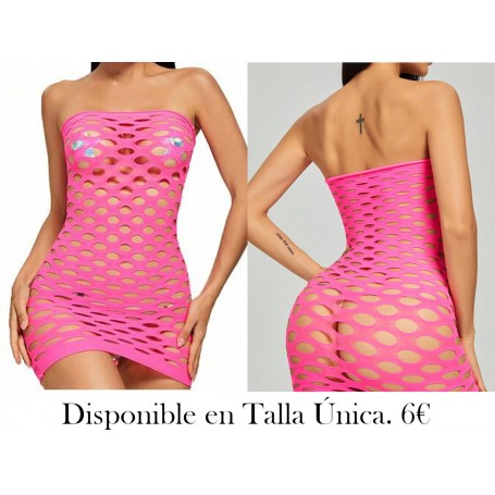 Vestido de lencería sexy de malla