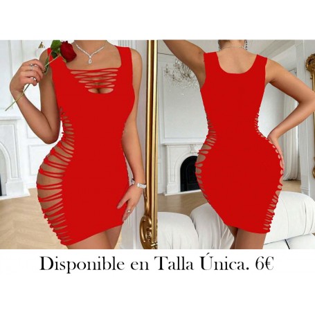 Vestido ajustado de unicolor