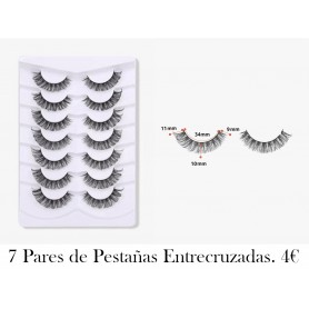 7 pares/Set de pestañas postizas