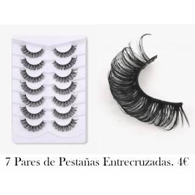 7 pares/set de pestañas postizas