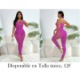 Parte superior transparente de mujer con parche de encaje de unicolor tipo bandeau