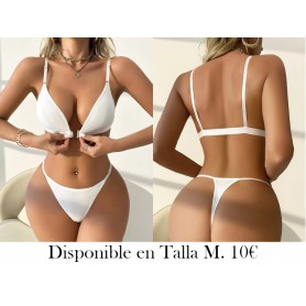 Conjunto de sujetador elegante de soporte alto para mujer