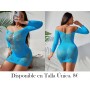 Vestido de malla sexy ajustado