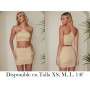 Conjunto de 2 piezas de mujer: Top tanque ajustado con cuello halter y mini falda acampanada ajustada