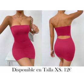 Vestido tubo sólido para el verano