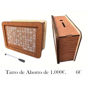 copy of 1 Tarro de Ahorro de Dinero de Madera alcancia