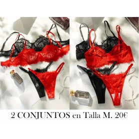 Conjunto de Dos Piezas de Lencería Sexy