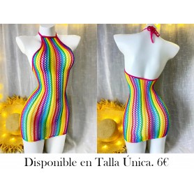 Sexy Hollow-Out Vestido de cuerpo ajustado malla colores