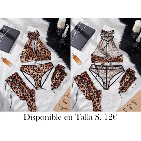 Conjunto de lencería sexy LEOPARDO