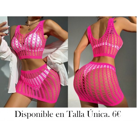 1 set Lencería sexy Cubrecuerpo de manga larga de rejilla sexy para mujeres sin ropa interior transparente