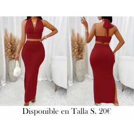 Conjunto elegante de dos piezas VINO