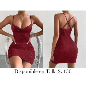 Vestido con Tirantes para Mujer vino