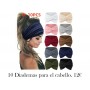 10pcs Diademas Anchas Boho Chic balacas