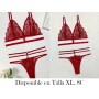 Conjunto de lencería de parche de encaje LENCERIA VINO