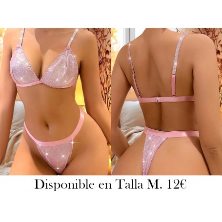 Conjunto de Lencería Elegante Rosa