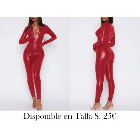 Body Rojo Elegante con Cremallera