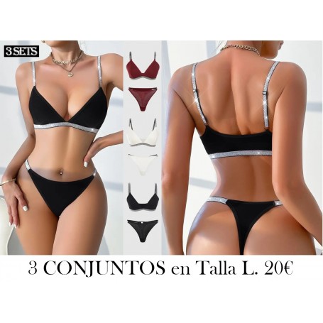 3-Pack Conjuntos de Lencería 3 conjuntos