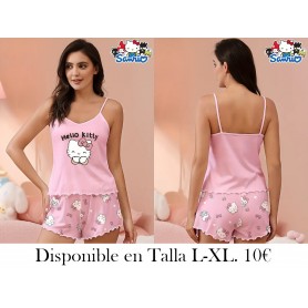 Conjunto de pijama Hello Kitty Print Casual