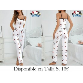 Conjunto de pijama Hello Kitty blanca