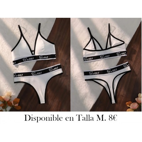 Conjunto de lencería estilo vintage LENCERIA BLANCA