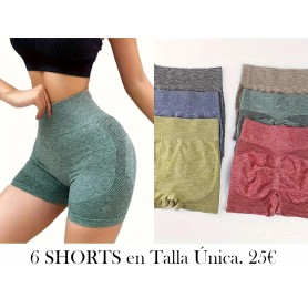 Juego de 6 Shorts para levantar 6 SHORTS