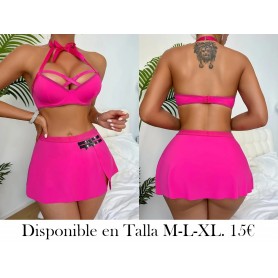 LENCERIA FUSCIA CONJUNTO