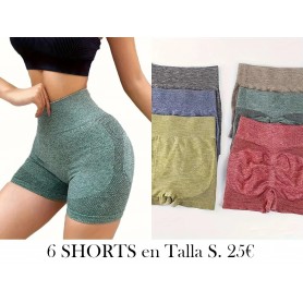 Juego de 6 Shorts para levantar 6 SHORTS