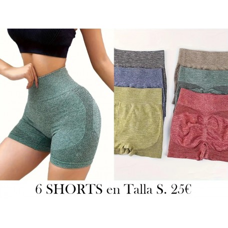 Juego de 6 Shorts para levantar 6 SHORTS