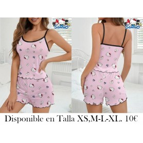 Conjunto de Pijama Sanrio PIJAMA HelloKitty ROSA